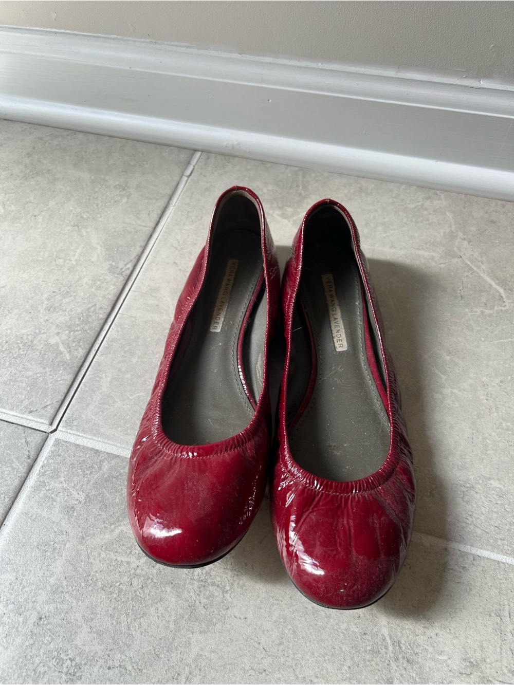 Woman’s Red Patent Ballet Flats - Vera Wang
